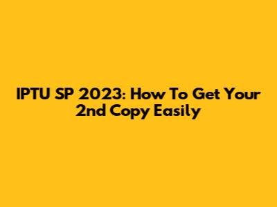 IPTU SP 2023: How To Get Your 2nd Copy Easily