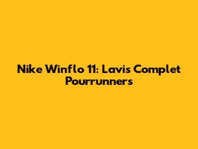 Nike Winflo 11: L'avis Complet Pourrunners