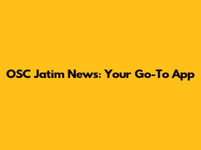 OSC Jatim News: Your Go-To App