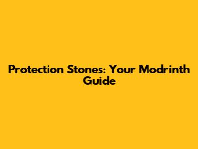 Protection Stones: Your Modrinth Guide