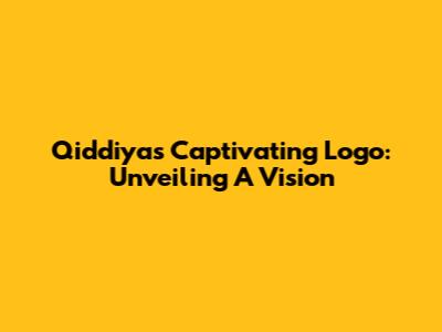 Qiddiya's Captivating Logo: Unveiling A Vision