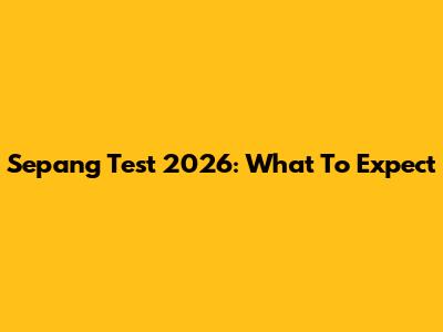 Sepang Test 2026: What To Expect