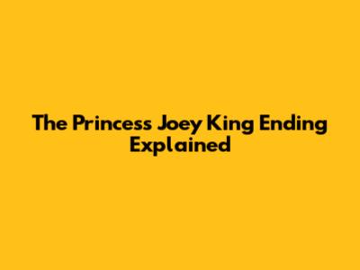 The Princess Joey King Ending Explained