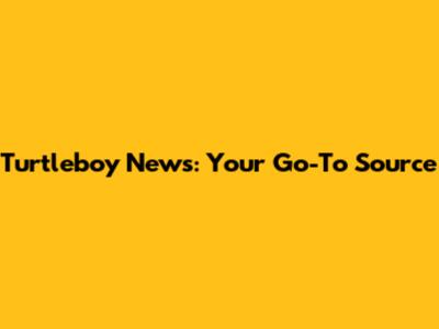 Turtleboy News: Your Go-To Source
