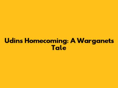 Udin's Homecoming: A Warganet's Tale
